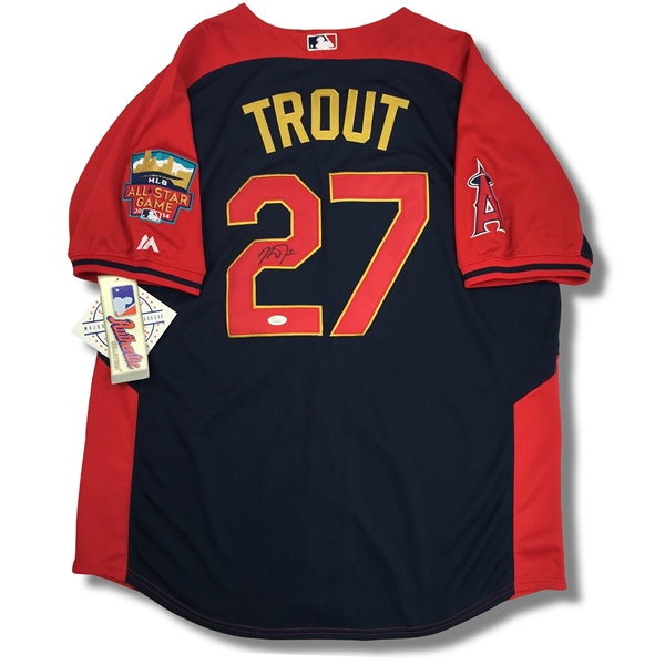 Mike Trout Autographed 2014 Replica MLB All-Star Jersey (JSA LOA)