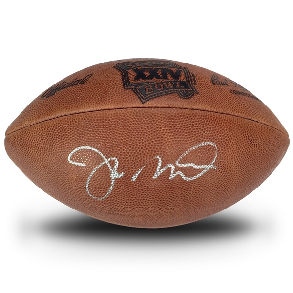 Joe Montana Autographed Super Bowl XXIV Football (JSA LOA)