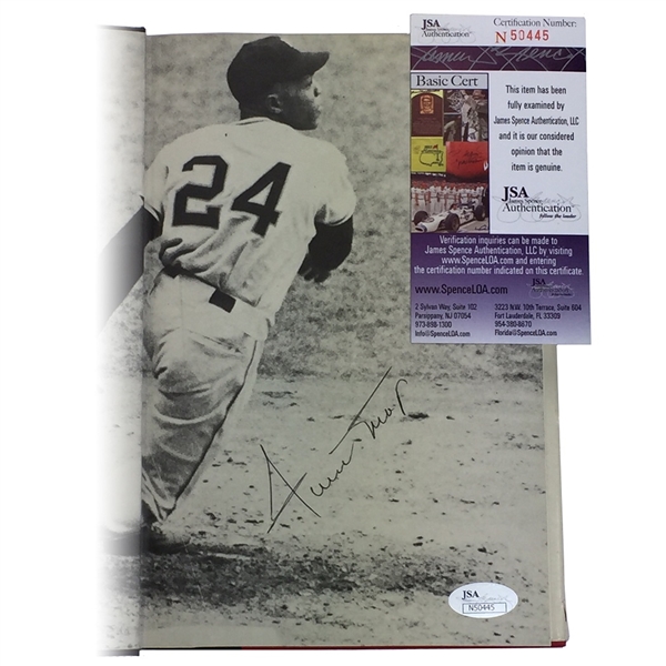 Willie Mays Autographed Book "Willies Time" (JSA COA)