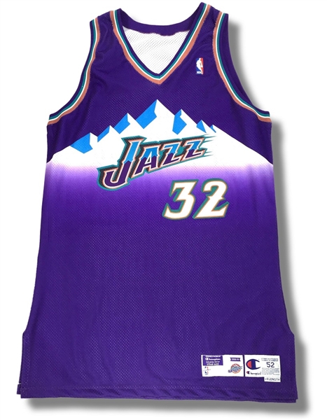 Karl Malone 1998-99 Game Worn Utah Jazz Jersey (MVP Season, Infinite Auctions LOA)