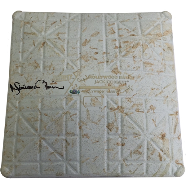Mariano Rivera Autographed & Game Used Yankees vs Tigers 3rd Base (Steiner, MLB Auth)