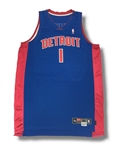 Chauncey Billups 2001-02 Detroit Pistons Game Worn Jersey (Infinite Auctions LOA)