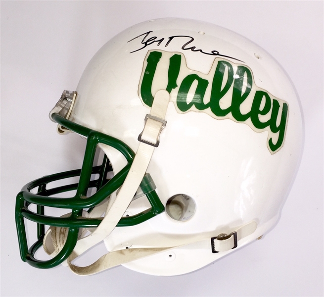 Mississippi Valley State Univ. Game Used NCAA Helmet Autographed by Jerry Rice (JSA LOA)