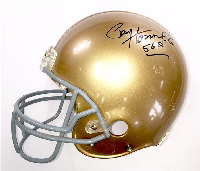Notre Dame Game Used NCAA Helmet Autographed by Paul Hornung (JSA LOA)