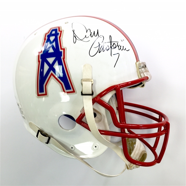 Houston Oilers Game Used Helmet Autographed by Dan Pastorini (JSA LOA)