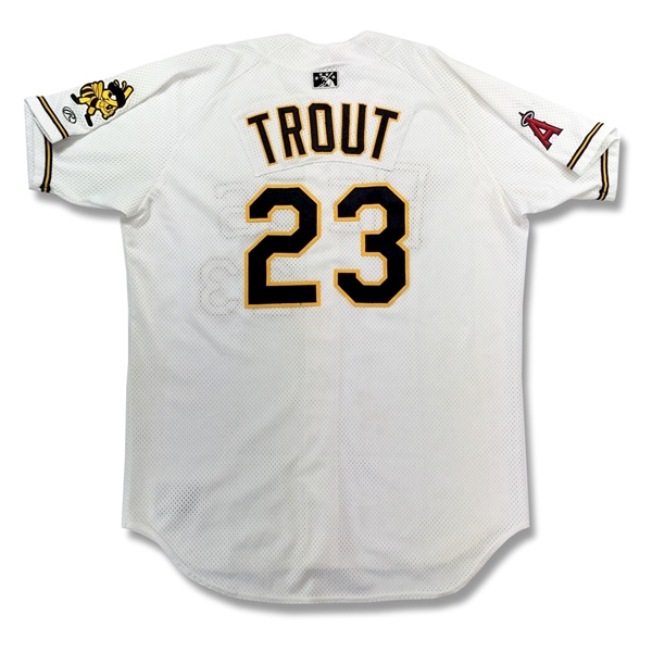 Mike Trout Game Worn Salt Lake BEES Minor League Jersey (Photo-Matched, Team LOA)