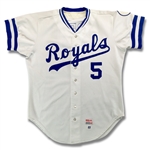 George Brett 1983 Kansas City Royals Game Worn Home Jersey (Photo Match, Tremendous Use, MEARS A10)