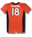 Peyton Manning 2014 Denver Broncos Game Worn Jersey (Photo-Matched, Team LOA, Panini COA)