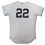 Jacoby Ellsbury 2015 Game Worn New York Yankees Jersey (MLB Auth,Steiner-Yankees LOA)