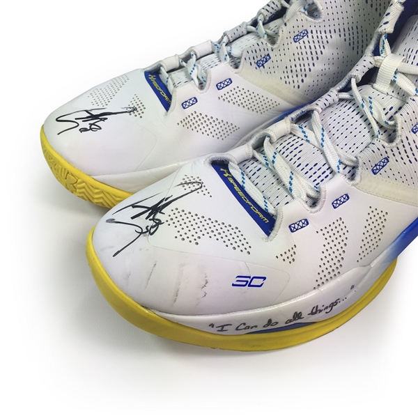 steph curry autographed shoes