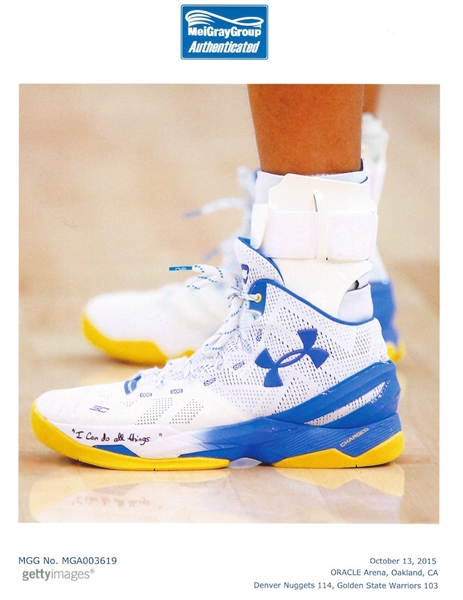 steph curry autographed shoes