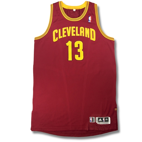 Tristan Thompson 2012-13 Cleveland Cavaliers Game Used Home Jersey (Photo Match, Tremendous Use) 