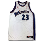 Michael Jordan 2001-02 Washington Wizards Game Worn Jersey (9/11 Ribbon Patch, Grey Flannel LOA)