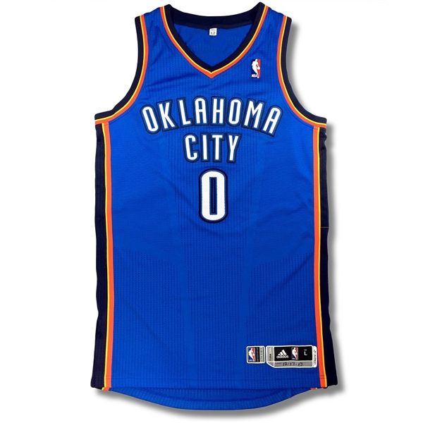Russell Westbrook 2013-14 Oklahoma City Thunder Game Worn Jersey (Photo Match, Meigray/NBA LOA)