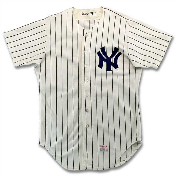 Yogi Berra 1978 New York Yankees Game Worn Home Coachs Jersey (MEARS A9.5, Tremendous Wear)
