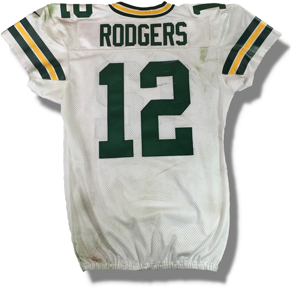 Aaron Rodgers 2015 Green Bay Packers Game Worn Jersey (Meigray LOA, Unwashed)