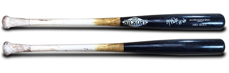 Mike Trout 2015 Game Used and Signed MT27 Old Hickory Bat (PSA GU 8, Anderson Authentics LOA)