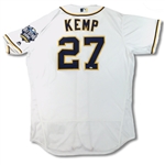 Matt Kemp 2016 San Diego Padres Game Worn Opening Day Jersey - All Star Patch (MLB Auth.)