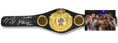 James "Lights Out" Toney Personally Owned Signed WBO NABO Championship Belt (PSA/DNA LOA, Toney LOA)