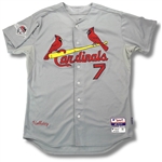 Matt Holiday 2015 St. Louis Cardinals Game Worn Playoff Jersey (Cardinals Pro Shop Tag, MLB Authentication)