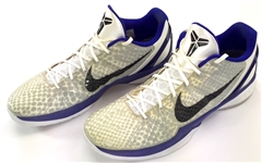 Kobe Bryant Game Worn Nike Basketball Shoes (Nets Equipment Staff LOA, Unique Size Variation)