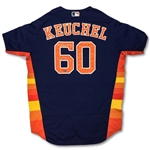 Dallas Keuchel 2016 Houston Astros Autographed & Inscribed Game Worn/Issued Spring Training Jersey (MLB Auth.)