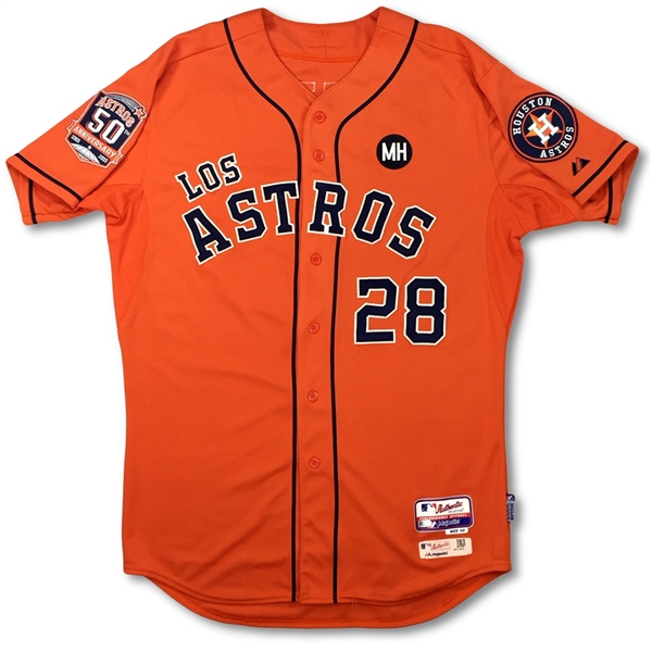 Colby Rasmus 2015 Houston Astros Game Worn & Autographed HR Jersey - 3 Home Runs! 3 Games (MLB Auth)