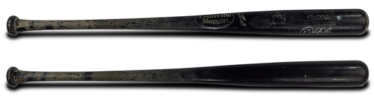 Derek Jeter 1999 NY Yankees Game Used & Autod Louisville Slugger Bat – Championship Season (Amazing Use, PSA 10!)