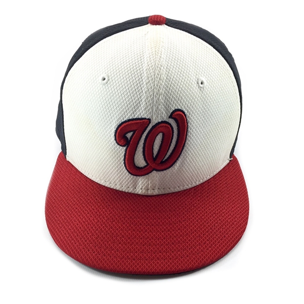 Bryce Harper 2015 Washington National Game Worn Baseball Cap (MLB Auth.)