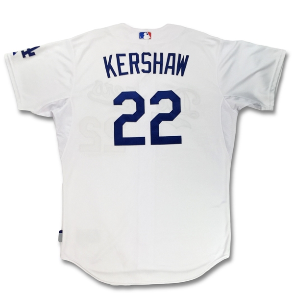 Clayton Kershaw 2015 Los Angeles Dodgers Game Worn Jersey (Excellent Source)