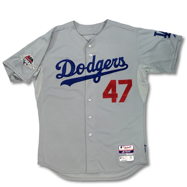 Howie Kendrick 2015 Los Angeles Dodgers Game Worn Playoff Jersey & Pants - (MLB Auth)