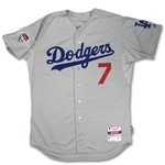 Alex Guerrero 2015 Los Angeles Dodgers Game Worn Postseason Jersey & Pants (MLB Auth)