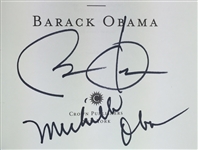 President Barack Obama & Michelle Obama Signed Book "The Audacity of Hope" (PSA LOA)