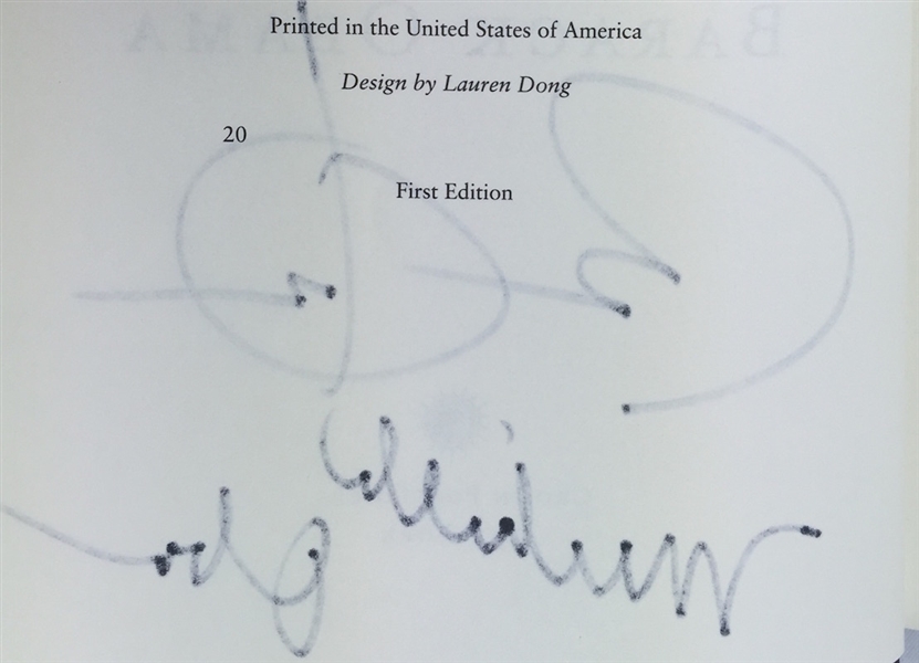 Lot Detail - President Barack Obama & Michelle Obama Signed Book "The