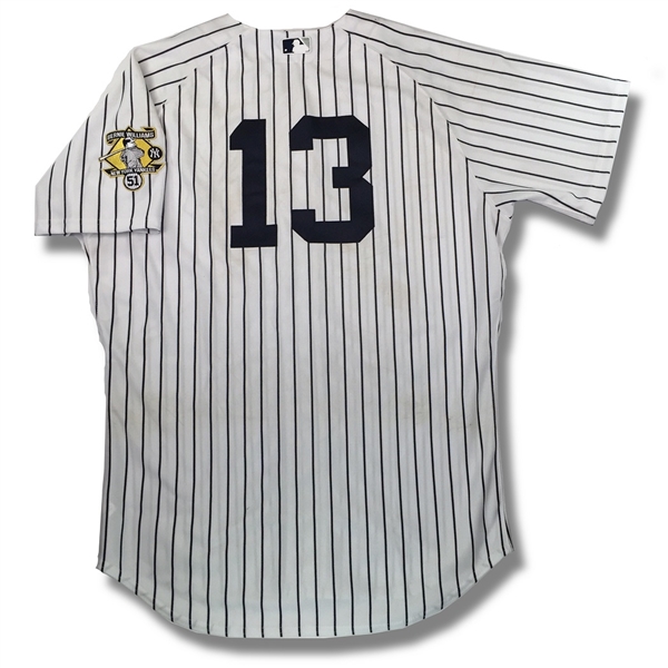 Alex Rodriguez 2015 NY Yankees Game Worn Pinstripe Jersey (Bernie Retirement Patch, Steiner, MLB Auth)