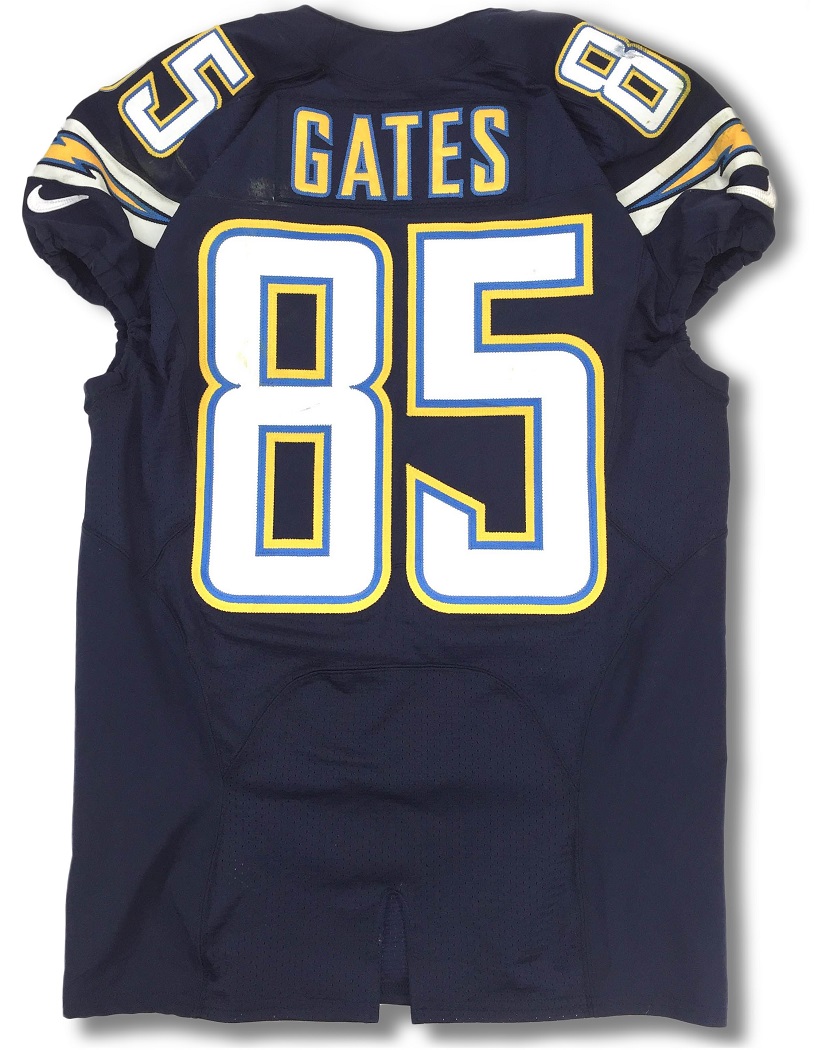 chargers game worn jersey