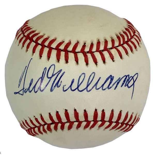 Ted Williams Signed Baseball Official American League Baseball (JSA LOA)