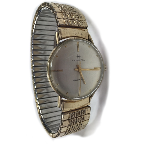 Calvin Murphy 10K Gold 1967-68 Hamilton Automatic Watch w/ Engraved Achievement (Murphy LOA, GIA Jeweler Analysis)
