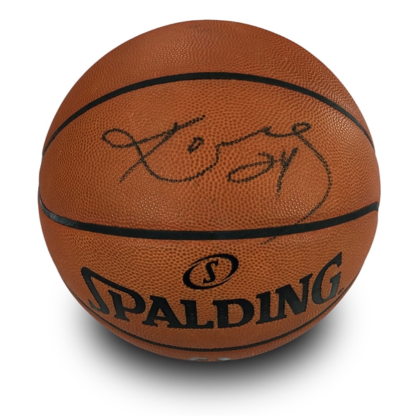 Kobe Bryant Signed 2012-13 Los Angeles Lakers Team Issued/Used Official NBA Game Basketball (Team Sourced)