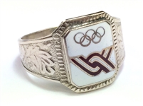 Calvin Murphy 1968 Olympics Commemorative Silver Ring (Murphy LOA, GIA Jeweler Analysis)