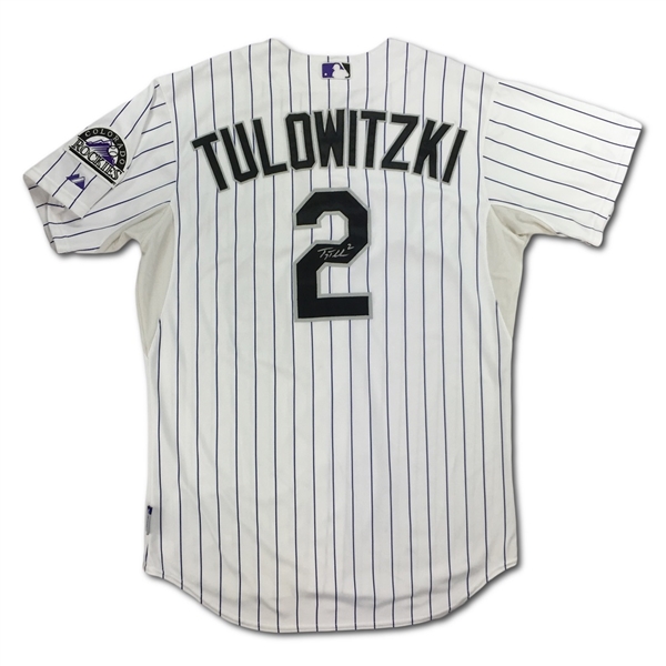 Troy Tulowitzki 2014 Game Used & Signed Colorado Rockies Jersey & Pants (JSA)