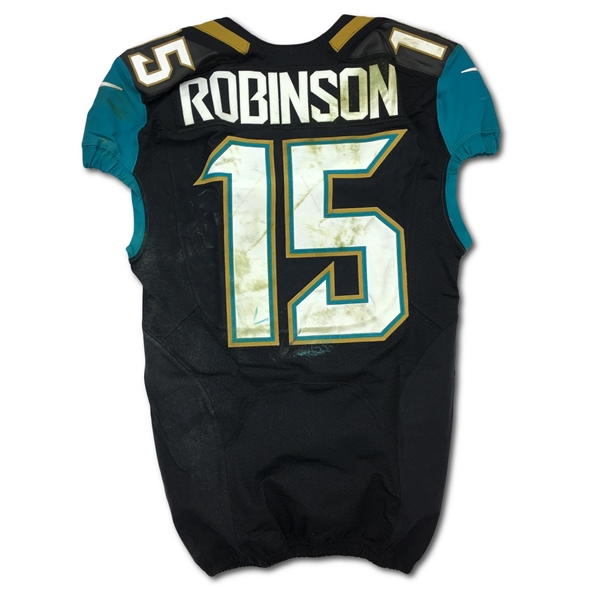Allen Robinson 2016 Jacksonville Jaguars Game Used Jersey - Filthy & Photo Matched (Fanatics Holo)