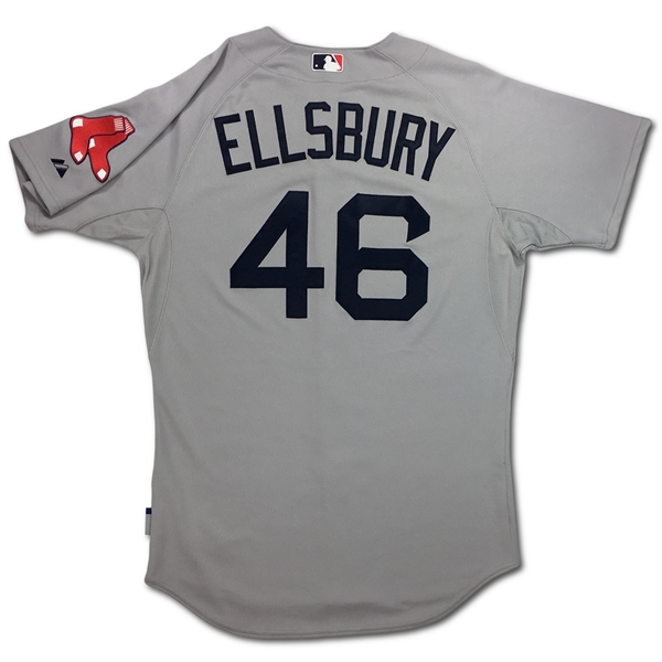 Jacoby Ellsbury 2009 Boston Red Sox Game Used Jersey (HA LOA)
