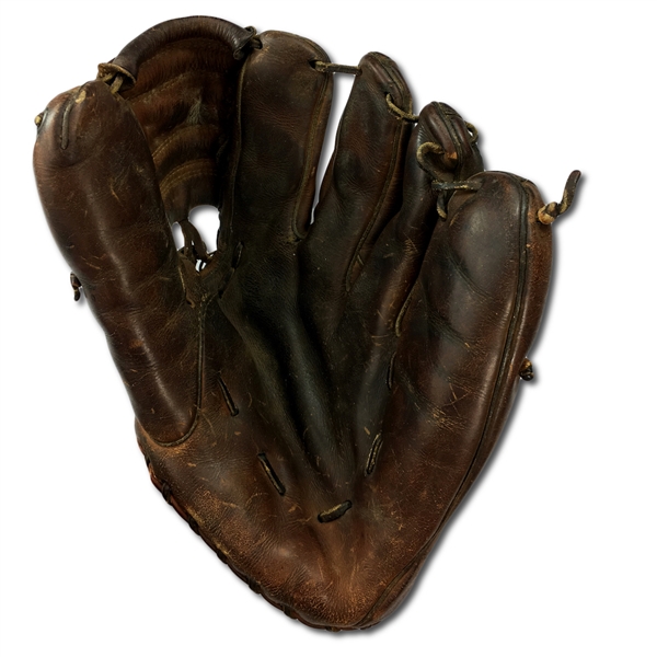 Ted Williams Game Used Fielders Glove Circa 1955 - 1 of Only 2 w/PSA LOA! (PSA, Joe Philips, Heritage, Family LOA)
