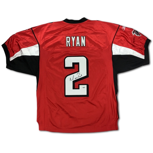 Matt Ryan Signed Atlanta Falcons Red Home Authentic Licensed Jersey (Fanatics)
