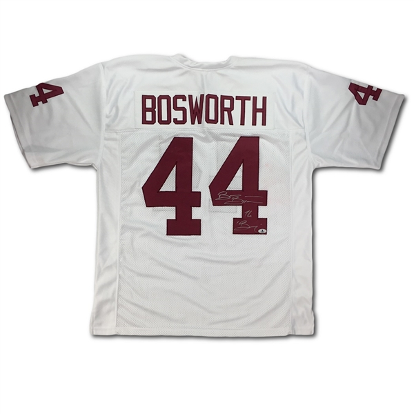 Brian Bosworth Signed & "The Boz" Inscribed Oklahoma Sooners Jersey (Beckett COA)