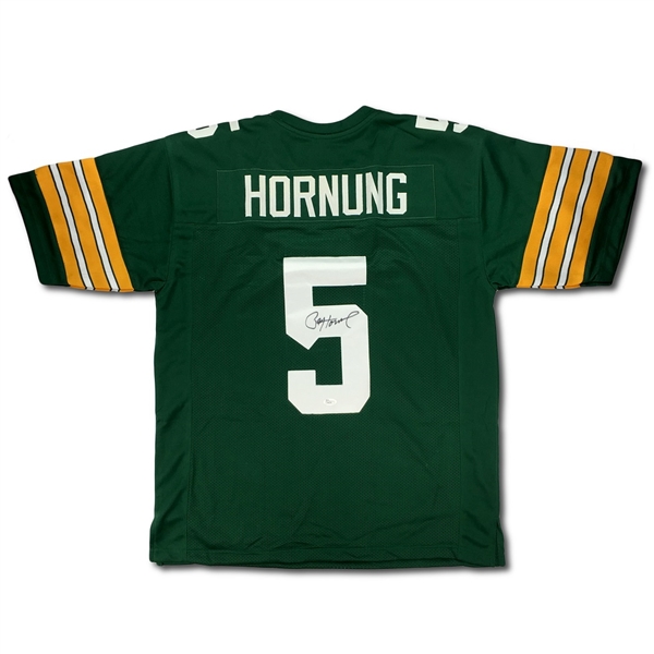 Paul Hornung Signed Green Bay Packers Green Home Jersey (JSA COA)