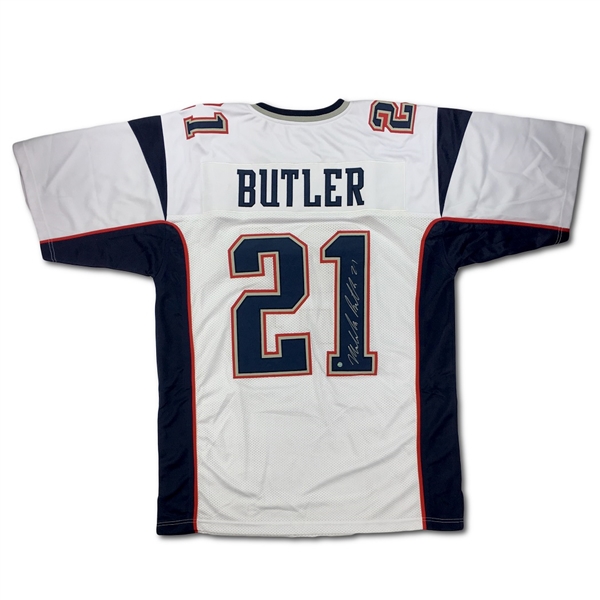 Malcom Butler Signed New England Patriots White Road Jersey (Steiner COA)