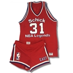 Zelmo Beatys 1985 Schick NBA Legends Game Worn Red EAST Uniform (Ann Beaty LOA)