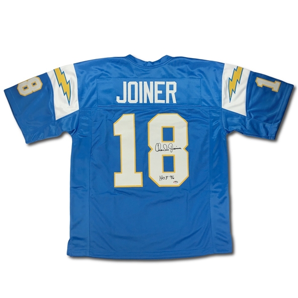 Charlie Joiner Signed San Diego Chargers Powder Blue Jersey - "HOF 96" Inscription (Schwartz COA)